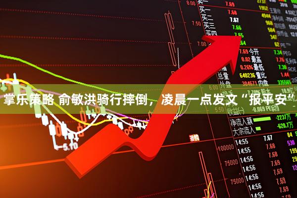 掌乐策略 俞敏洪骑行摔倒，凌晨一点发文“报平安”