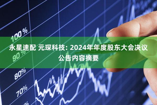 永星速配 元琛科技: 2024年年度股东大会决议公告内容摘要